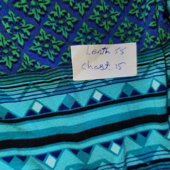 Cynthia Rowley Shift Dress Women Small Multi Geo Print Spaghetti Straps Pullover - Picture 7 of 13